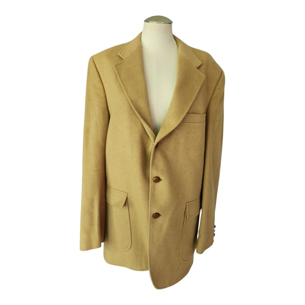 VTG Huntington 100% Camel Hair Blazer Sport Coat Made in USA – Estimated Medium